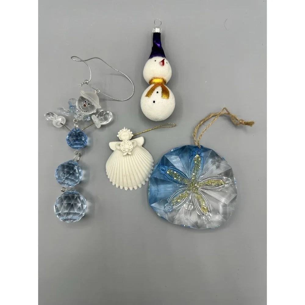 Vintage Christmas Ornaments Lot of 4